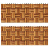 Decking Tiles 30 x 30 cm Acacia Set of 20 271792