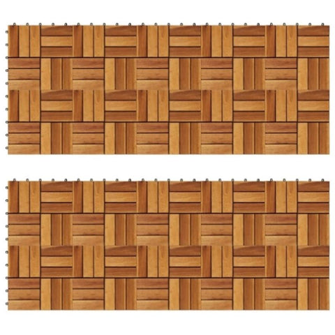Decking Tiles 30 x 30 cm Acacia Set of 20 271792