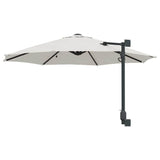 Garden Parasol Sand 248 x 248 x 148 cm Polyester and Steel 42003243