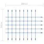 ZNTS Climbing Net 200x150 cm Blue 93175
