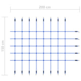 ZNTS Climbing Net 200x150 cm Blue 93175