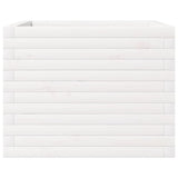 Garden Planter White 60x60x46 cm Solid Wood Pine 3282410