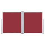 Retractable Side Awning Red 160x600 cm 317999