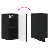Bathroom Wall Cabinet ZWOLLE Black 30 x 31 x 63 cm 896366