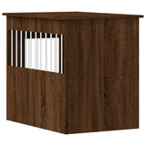 Dog Crate Furniture Brown Oak 55x80x68 cm Engineered Wood 838329