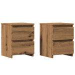 ZNTS Bedside Cabinets 2 pcs Aritisan Oak 30x30x40 cm Engineered Wood 855849