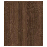 ZNTS Wall-Mounted Bedside Cabinets 2 pcs Brown Oak 38x34x40 cm 861242