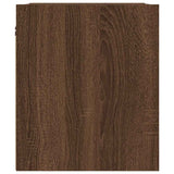ZNTS Wall-Mounted Bedside Cabinets 2 pcs Brown Oak 38x34x40 cm 861242