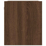 Wall-mounted Bedside Cabinets 2 pcs Brown Oak 38x34x40 cm 861260