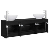 Bathroom Furniture Set 3 pcs Black 49.5 x 44.5 x 65 cm 3405892