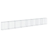Gabion Basket with Cover 800x50x100 cm Galvanised Iron 3295149