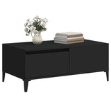 ZNTS Coffee Table Black 90x50x36.5 cm Engineered Wood 821117