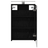 Bathroom Mirror Cabinet Black Oak 40 x 10.5 x 60.5 cm 889032