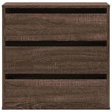 Corner Chest of Drawers Brown Oak 60x41x58 cm Engineered Wood 852849