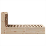 Bed Frame without Mattress 75x190 cm Small Single Solid Wood Pine 3323518