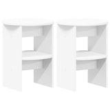 Side Cabinet 2 pcs White 40 x 50 cm Engineered Wood 899817