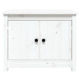 Coffee Table White 71x49x55 cm Solid Wood Pine 820927