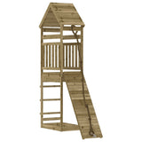 Playhouse with Climbing Wall Impregnated Wood Pine 3156900