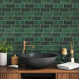 Decorative Stickers 50 pcs Dark Green 29 x 21 cm 42021238