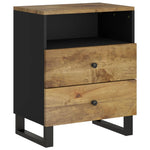 Bedside Cabinet 50x33x62 cm Solid Wood Mango&Engineered Wood 350667