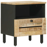 Bedside Table Natural 40 x 33 x 46 cm Solid Mango Wood 4018850