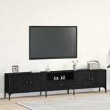 TV Cabinet Black oak 200 x 25 x 44 cm Engineered wood 863677