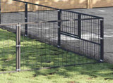Dog Kennel Black 36 m Steel 3082169