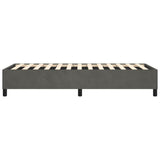 Box Spring Bed Frame Dark Grey Twin XL Velvet 3121148