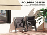 Set of 2 Folding Chair, Aluminium Frame Outdoor Camping Chairs with Breathable Mesh Back and Seat, T3398P327944