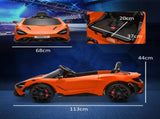 McLaren 765LT Licensed 12V Kids Electric Ride on Car with Butterfly Doors, Remote Control, Transport T3398P348433