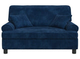XXL Armchair with Cushions Navy 1.5 Lines Fabric 42043501