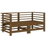 Corner Sofa Honey Brown Solid pine wood Medium Modular 825684