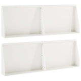 Retaining Wall 4 pcs 60 x 12 x 40 cm Steel White 3449080