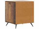 Bedside Cabinet Old Wood 43 x 41 x 66.5 cm Engineered Wood 895483