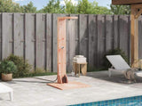 Outdoor Shower 210 cm Solid Douglas Wood and Stainless Steel 886358
