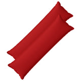 Cushion with Pillow HOUTEN 2 pcs Red Faux Linen 934292