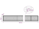 Gabion with 3.5 mm Wire and 5x2.5 cm Mesh 550x30x50 cm 3461741