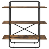 Bookshelf 3-Tier 100 x 35 x 105 cm PB Smoked Oak 8007794