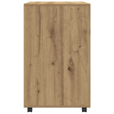 Rolling Cabinet Artisian Oak 60x48x81 cm Engineered Wood 853172