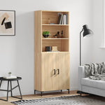 Highboard Sonoma Oak 69.5x34x180 cm Engineered Wood 3189256