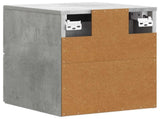 Wall-Mounted Bedside Cabinet Concrete Grey 33 x 34.5 x 40 cm 898471