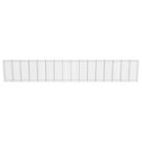 Gabion Wall with Covers Galvanised Steel 900x50x150 cm 143589