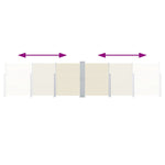 Retractable Side Awning Cream 140x600 cm 48455