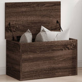 Storage Box Brown Oak 60x35x35 cm Engineered Wood 840680
