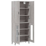Highboard Grey Sonoma 69.5x34x180 cm Engineered Wood 3195753