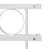 Fence Element ASSEN White 170 x 100 cm Steel 42003927