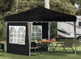 Pop-up Party Tent 195 x 195 x 245 cm Black Oxford Fabric 42019733