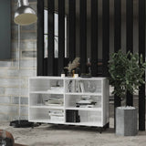 Sideboard High Gloss White 103.5x35x70 cm Engineered Wood 806046
