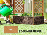 Fir Wood 110 x 44 cm Planter and Trellis Garden Bed T3398P551721
