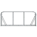 Log Holder Light Grey 234x45x100 cm Galvanised Steel 364555
